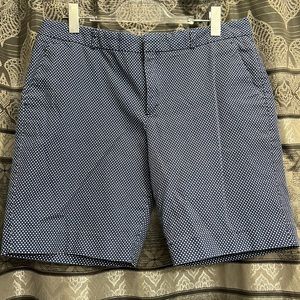 Banana Republic Size 14 blue shorts with whit Polka-dots-stretchy!